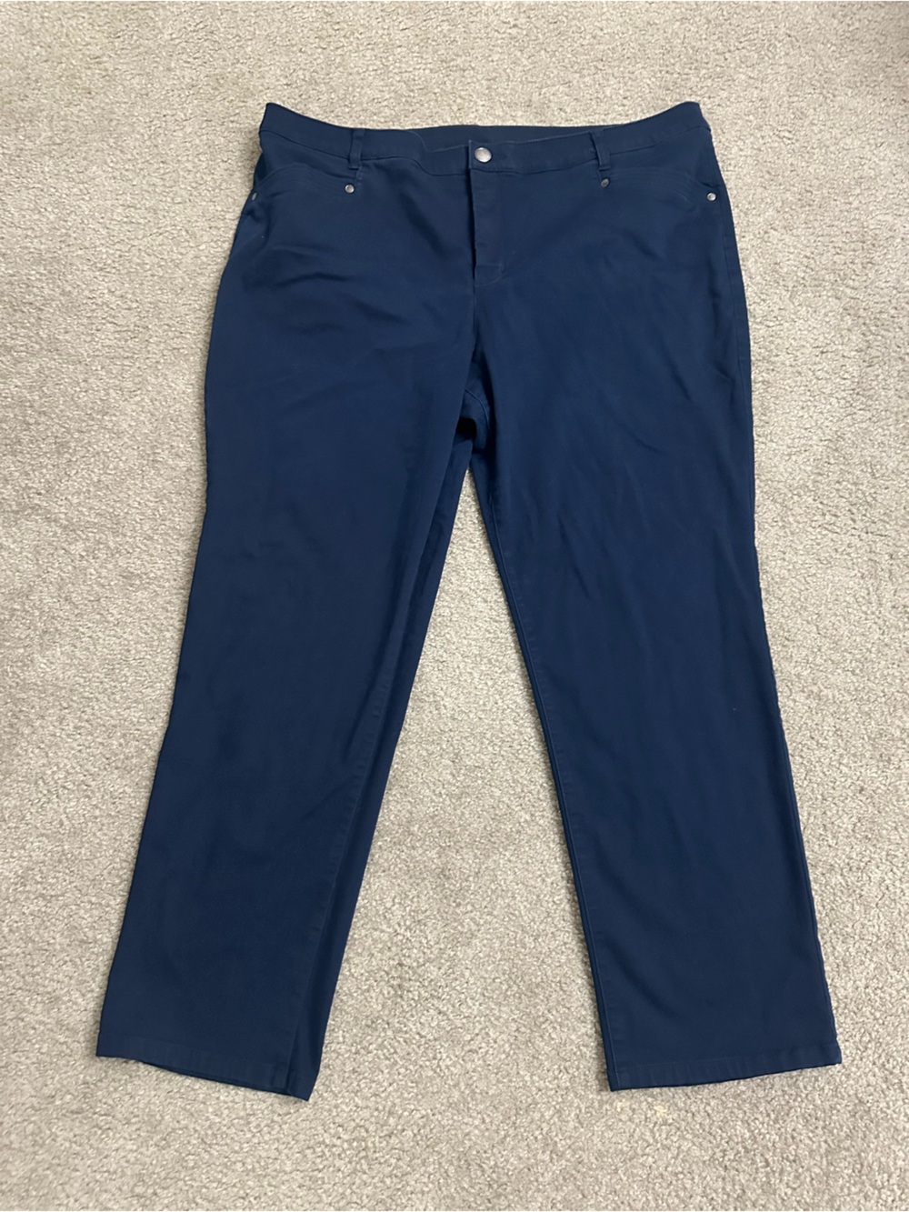 CJ Banks Women’s Signature Slimming Dark Blue Pants – Size 22W